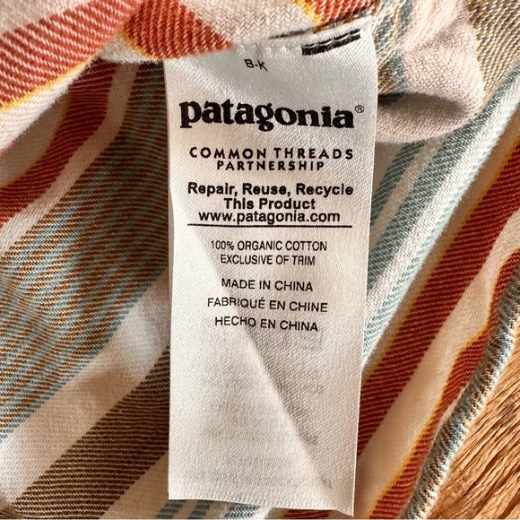 2 for $15 😍 Patagonia Haywood Flannel Pinyon Stripes Button Down – Blue – Size 4 - Picture 5 of 7